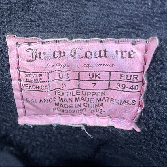 Juicy Couture Veronica Logo Puffer Platform Ankle Boots - Black - Picture 11 of 12